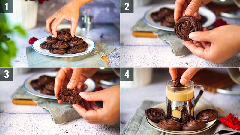 Image of the recipe cooking step-1-6 for 2-Ingredient Chocolate Cookies