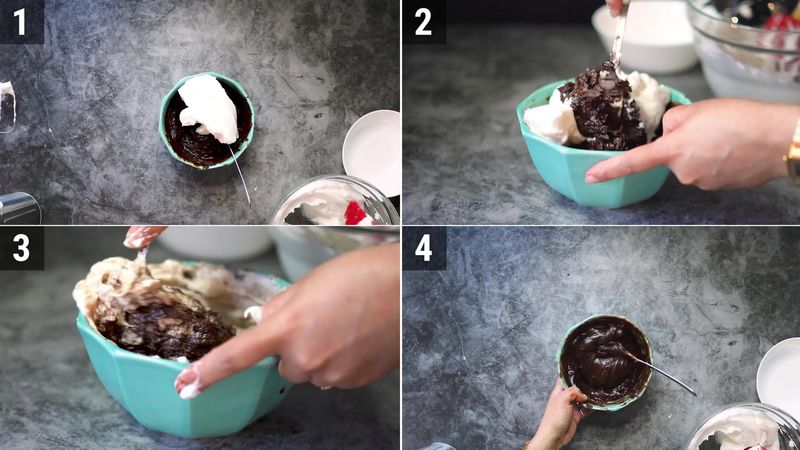 Image of the recipe cooking step-1-5 for 2 Ingredient Chocolate Muffins