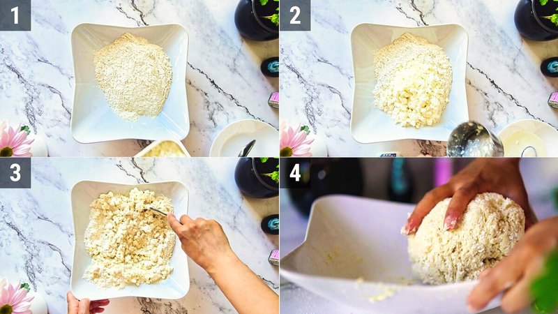 Image of the recipe cooking step-1-1 for 2 Ingredient Cottage Cheese Bagel