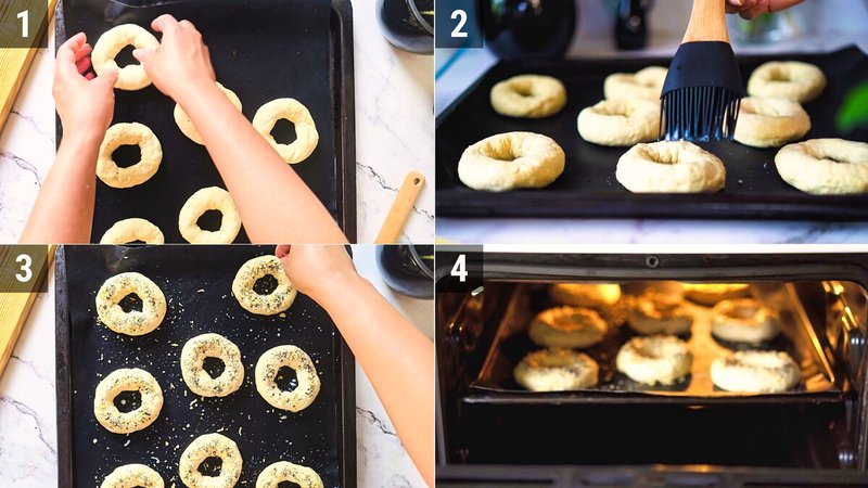 Image of the recipe cooking step-1-3 for 2 Ingredient Cottage Cheese Bagel