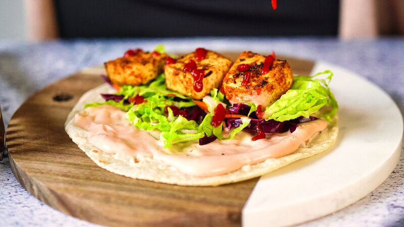 Image of the recipe cooking step-1-11 for 2 Ingredient Cottage Cheese Tortilla