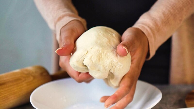 Image of the recipe cooking step-1-4 for 2 Ingredient Cottage Cheese Tortilla