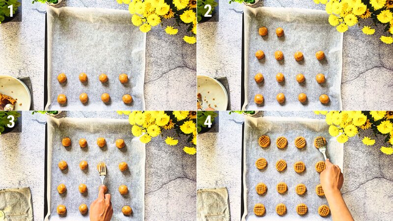 Image of the recipe cooking step-2-2 for 2-Ingredient Peanut Butter Cookies