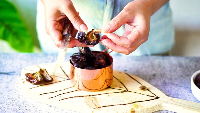 Image of the recipe cooking step-1-1 for 2-Ingredient Walnut Date Cookies