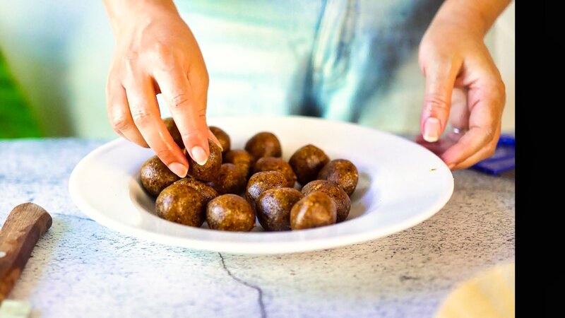 Image of the recipe cooking step-1-5 for 2-Ingredient Walnut Date Cookies