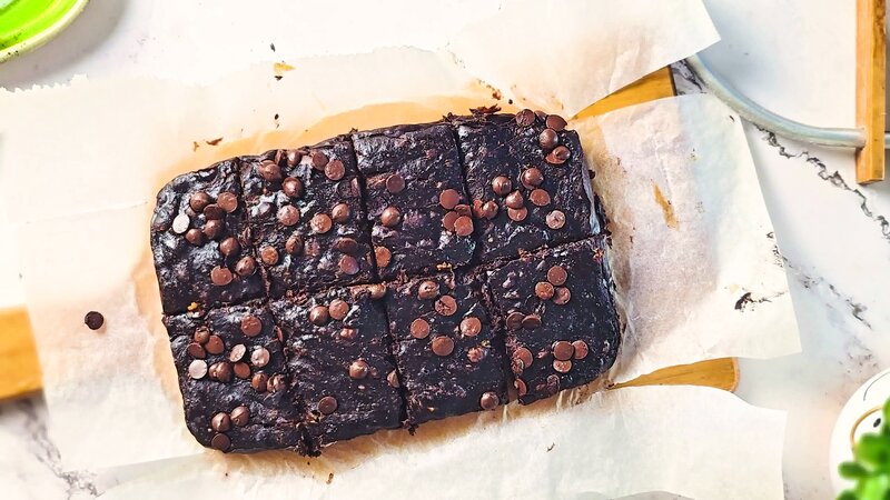 Image of the recipe cooking step-1-7 for 3-Ingredient Banana Peanut Butter Brownies