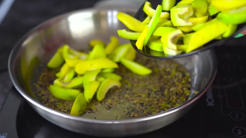 Image of the recipe cooking step-1-8 for Aam Ki Launji | Sweet and Spicy Raw Mango Chutney