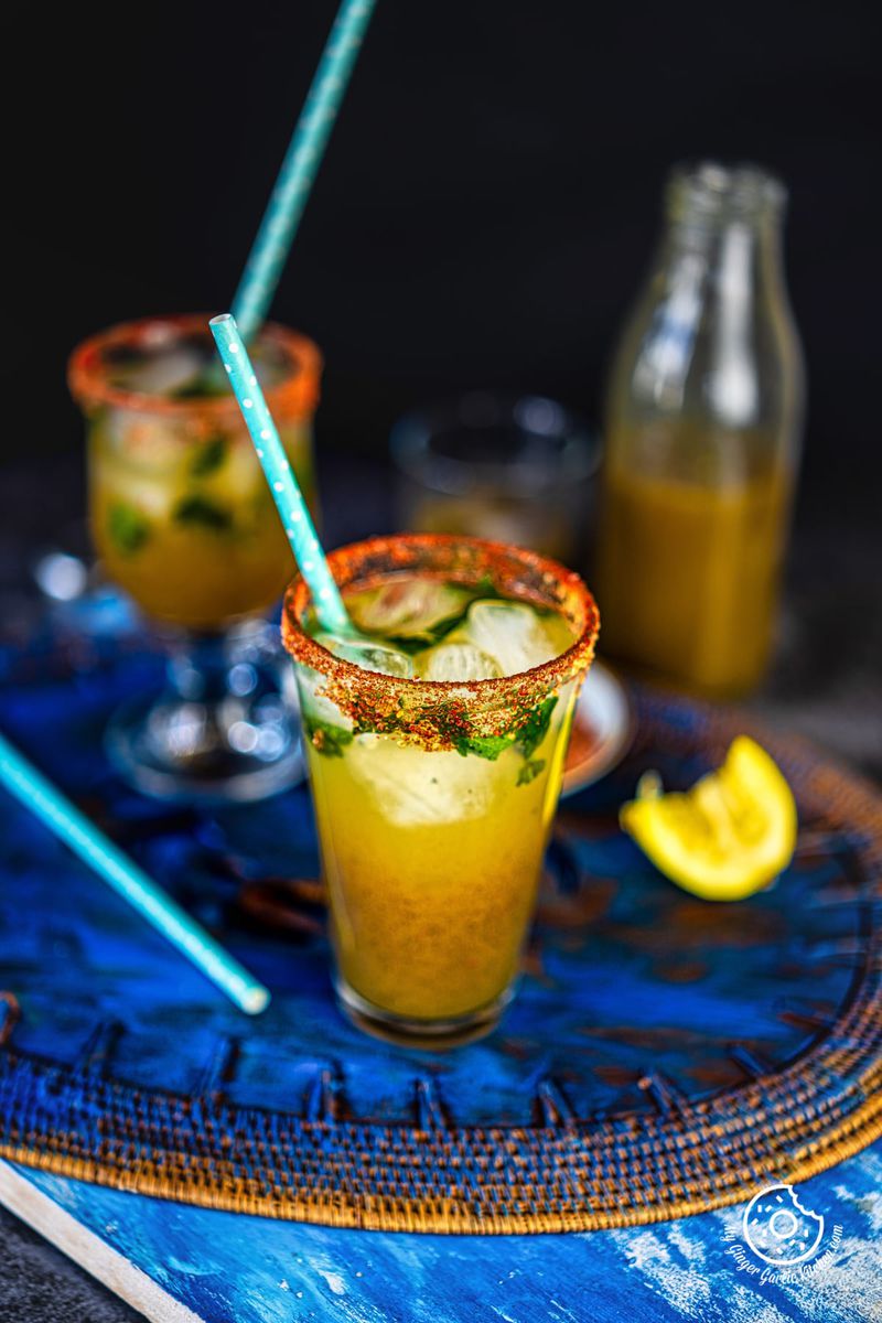 a glass of aam panna