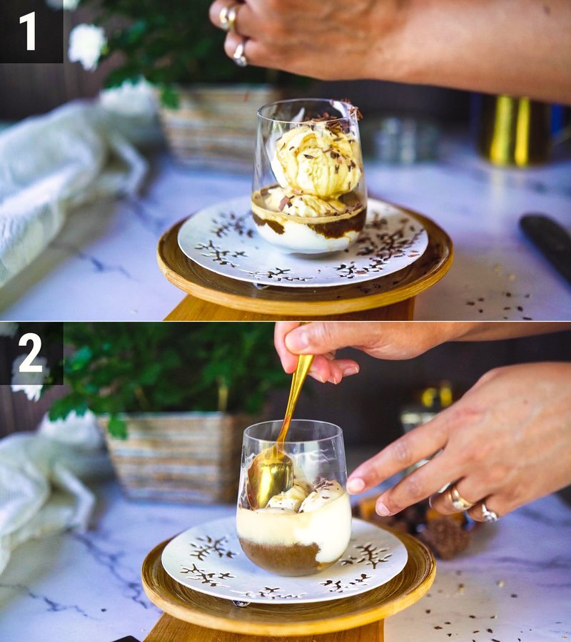 Image of the recipe cooking step-1-2 for Affogato Recipe