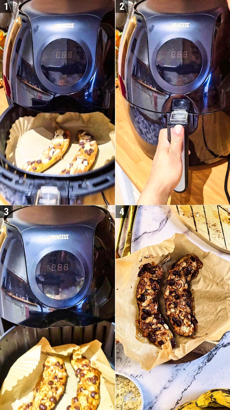 Image of the recipe cooking step-1-5 for Air Fryer Banana Recipe