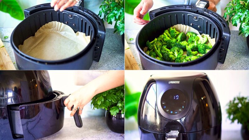 Image of the recipe cooking step-2-1 for Crispy Chili Garlic Air Fryer Broccoli