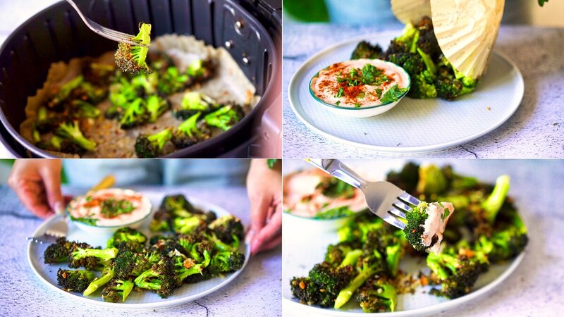 Image of the recipe cooking step-3-1 for Crispy Chili Garlic Air Fryer Broccoli