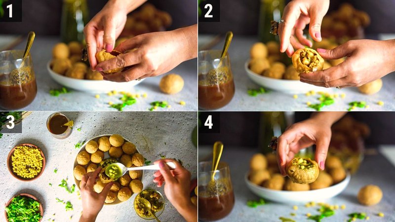 Image of the recipe cooking step-5-1 for Air Fryer Pani Puri