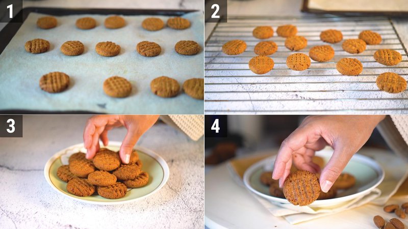 Image of the recipe cooking step-1-4 for Almond Date Cookies