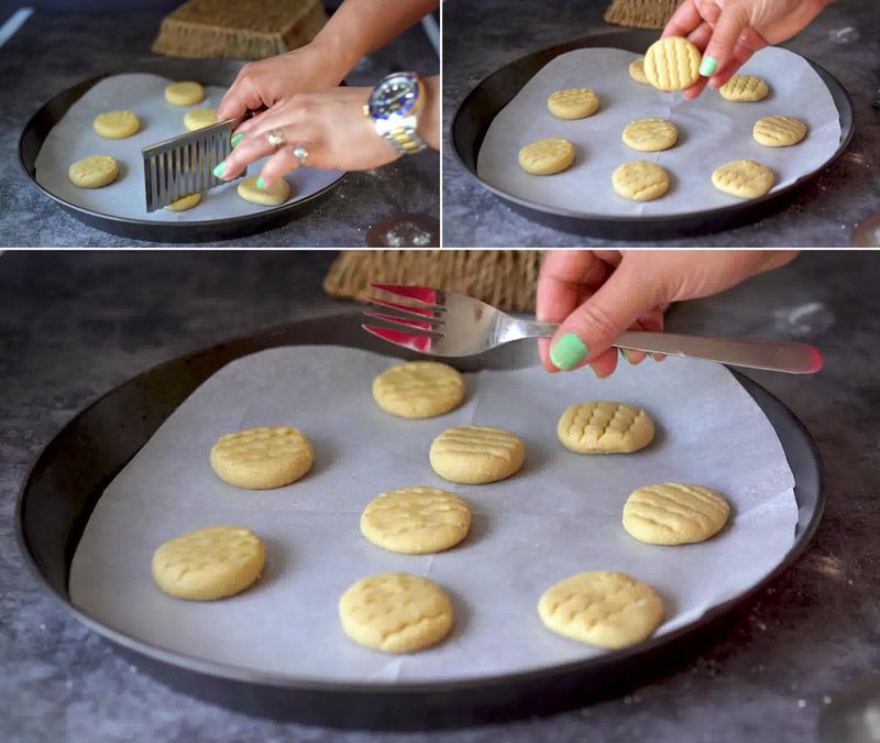 Image of the recipe cooking step-1-8 for 3 Ingredient Almond Flour Cookies