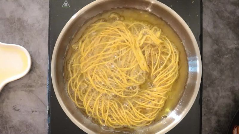 Image of the recipe cooking step-1-15 for Aloo Bhujia - Aloo Sev (Crispy Potato Snack)