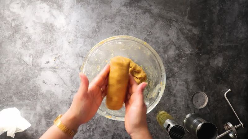 Image of the recipe cooking step-1-9 for Aloo Bhujia - Aloo Sev (Crispy Potato Snack)