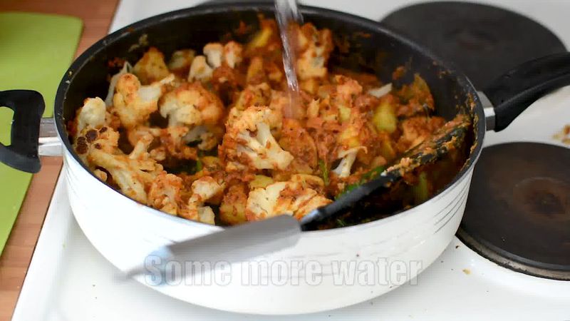 Image of the recipe cooking step-1-21 for Dhaba Style Dry Aloo Gobi - Potato and Cauliflower