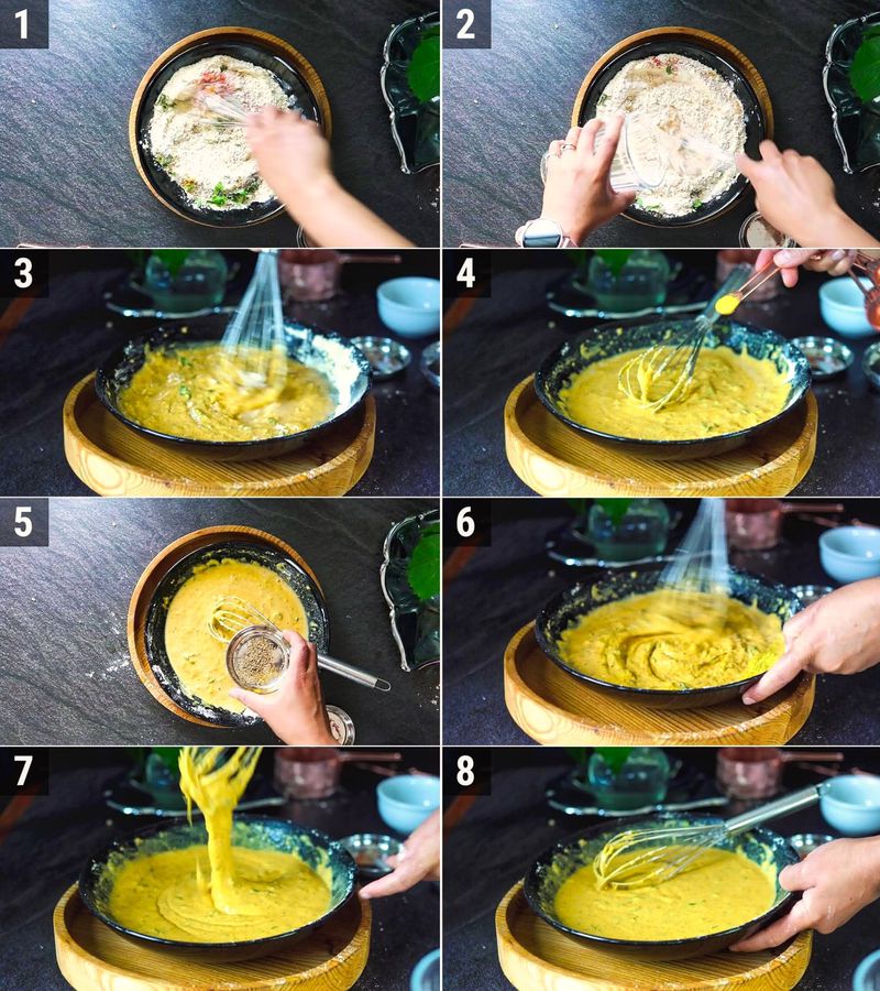 Image of the recipe cooking step-1-3 for Aloo Pakora