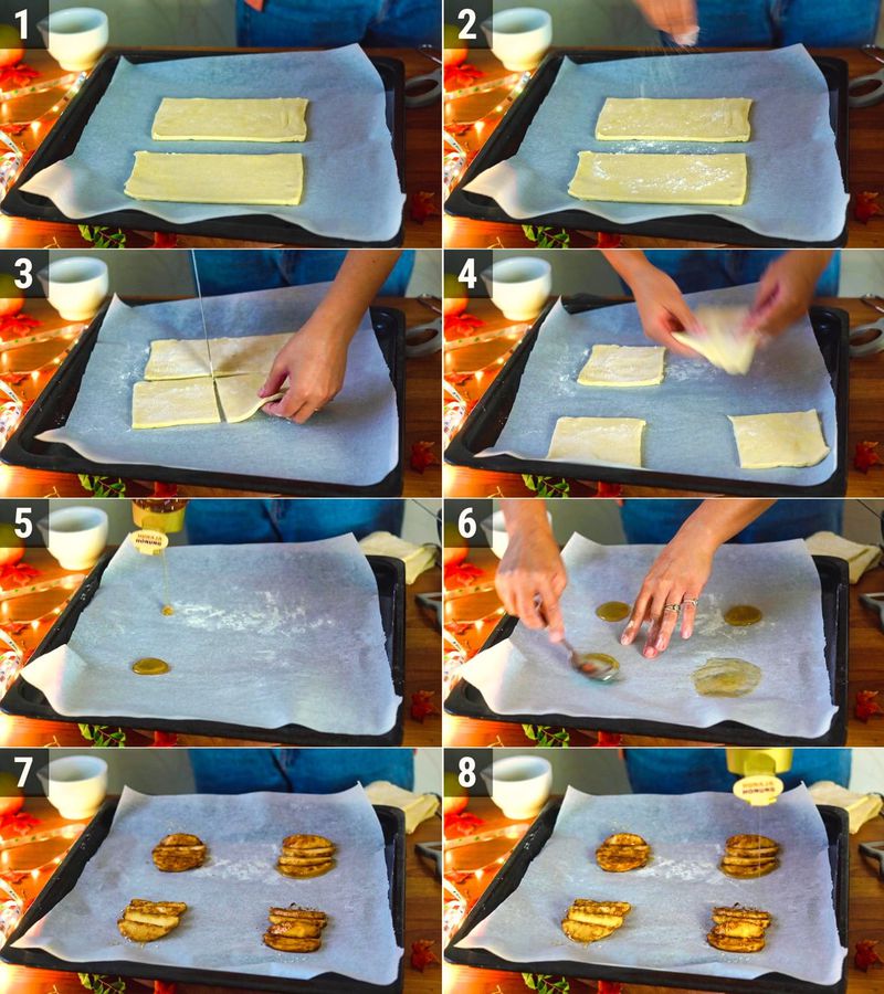 Image of the recipe cooking step-1-2 for Apple Upside Down Puff Pastry
