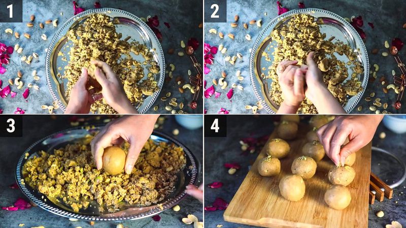 Image of the recipe cooking step-1-6 for Atta Ladoo