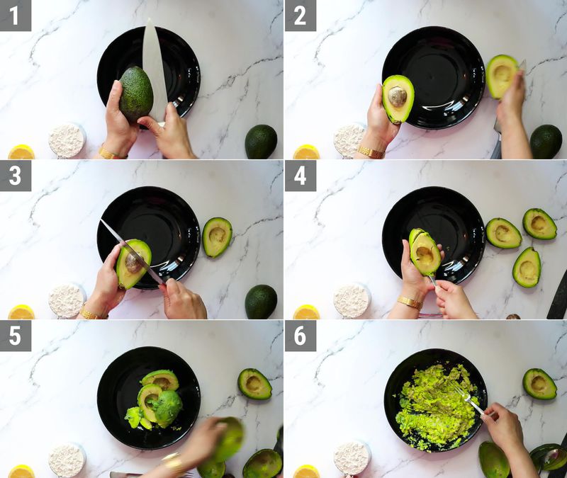 Image of the recipe cooking step-1-1 for Avocado Paratha + Avocado Roti