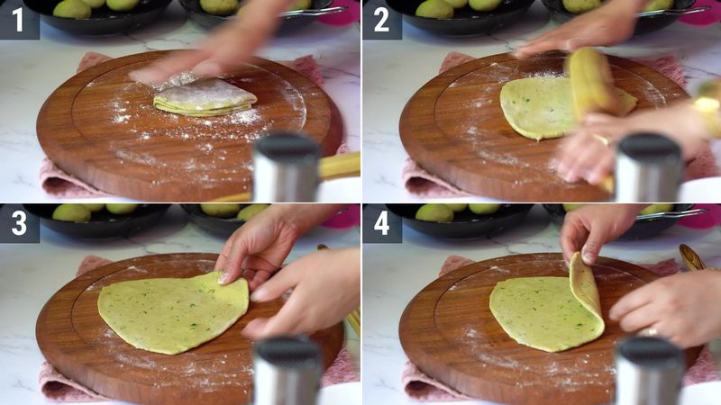 Image of the recipe cooking step-4-4 for Avocado Paratha + Avocado Roti