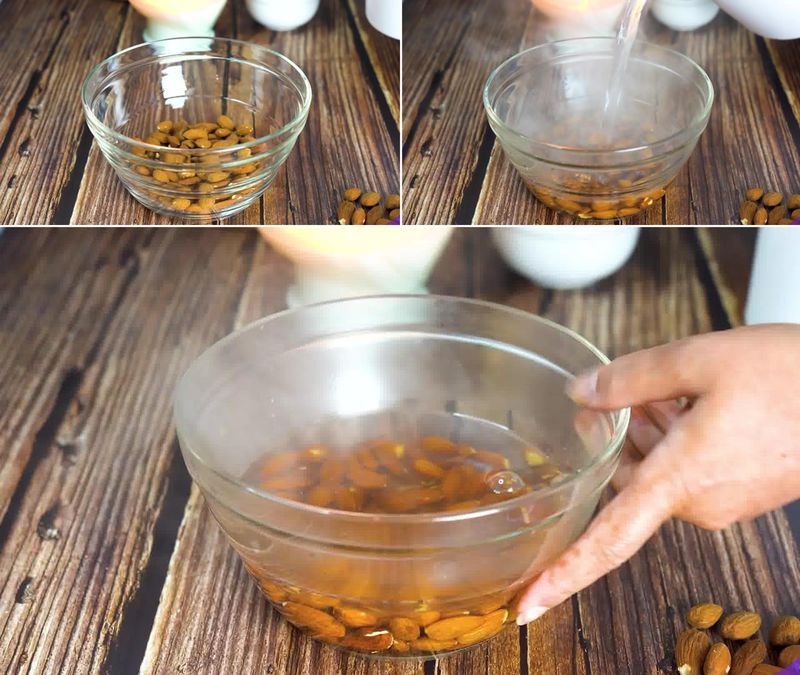 Image of the recipe cooking step-1-1 for Badam Burfi Recipe