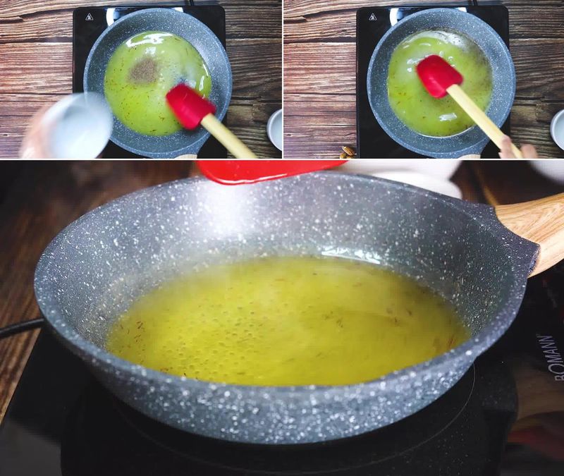 Image of the recipe cooking step-3-3 for Badam Burfi Recipe
