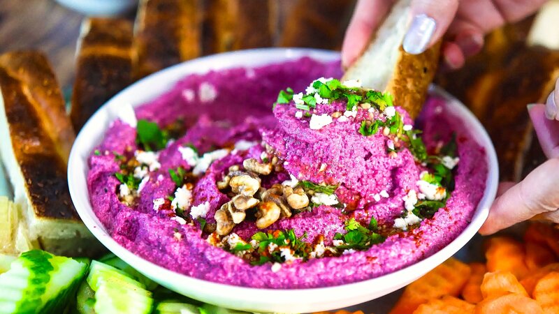 Image of the recipe cooking step-1-7 for Beetroot Walnut Feta Dip