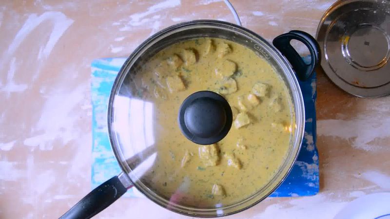 Image of the recipe cooking step-2-8 for Rajasthani Gatta Curry Recipe - Besan Ke Gatte Ki Sabzi
