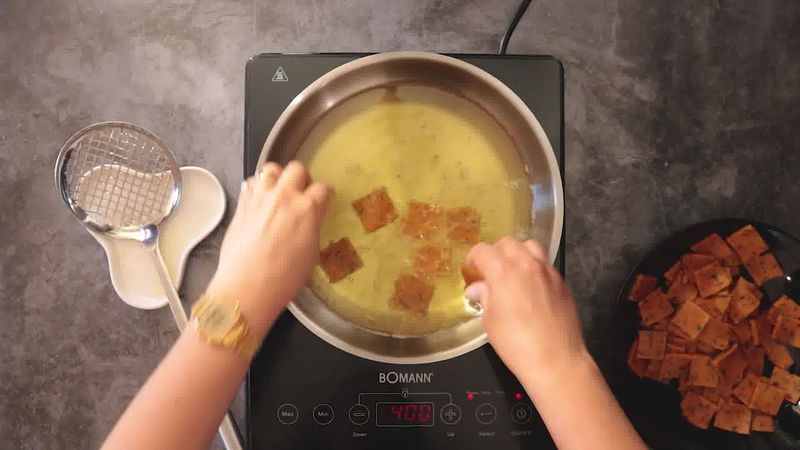 Image of the recipe cooking step-2-1 for Besan Paara (Fried, Air Fryer, & Baked Recipe)