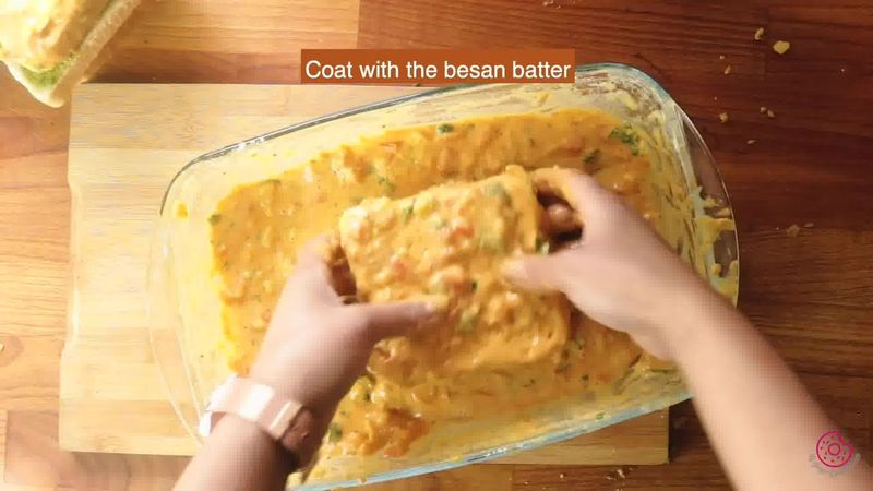 Image of the recipe cooking step-6-4 for Besan Toast 5 Ways - Gram Flour Toast 