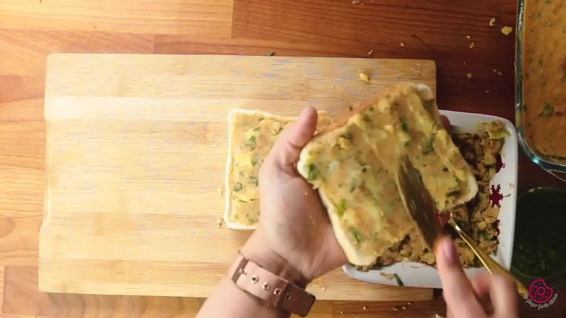 Image of the recipe cooking step-7-1 for Besan Toast 5 Ways - Gram Flour Toast 