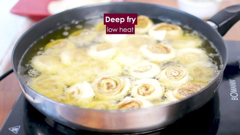 Image of the recipe cooking step-4-2 for Bhakarwadi Recipe - How to make Crispy Bhakarwadi