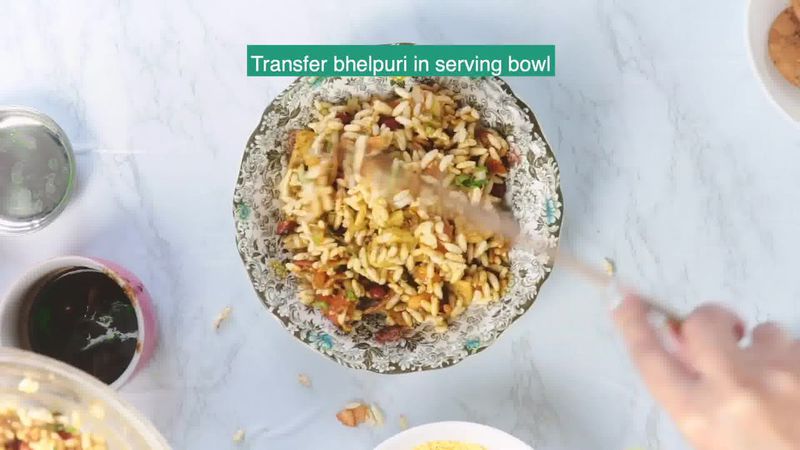 Image of the recipe cooking step-1-7 for Bhel Puri (Step-By-Step Video Recipe)