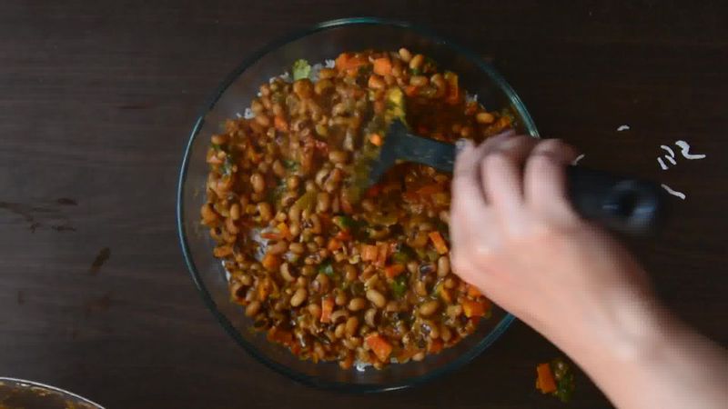 Image of the recipe cooking step-1-13 for Lobia Briyani - Black Eyed Bean Carrot Biryani