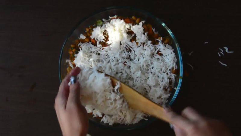 Image of the recipe cooking step-1-14 for Lobia Briyani - Black Eyed Bean Carrot Biryani