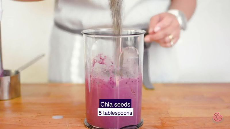 Image of the recipe cooking step-1-2 for Blueberry Chia Seed Pudding