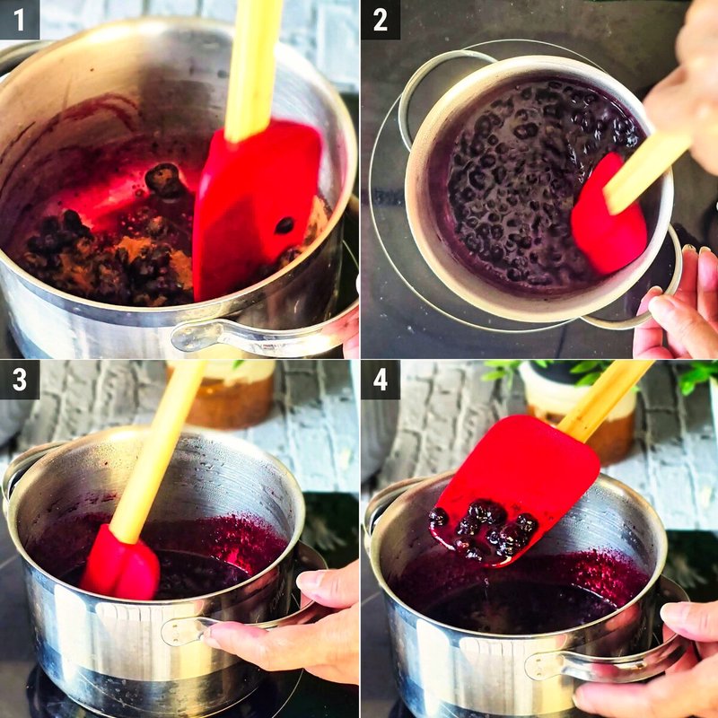 Image of the recipe cooking step-1-2 for Blueberry Iced Latte