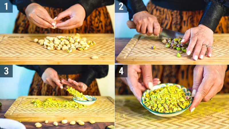 Image of the recipe cooking step-1-1 for Blueberry Pistachio Chocolate Bark