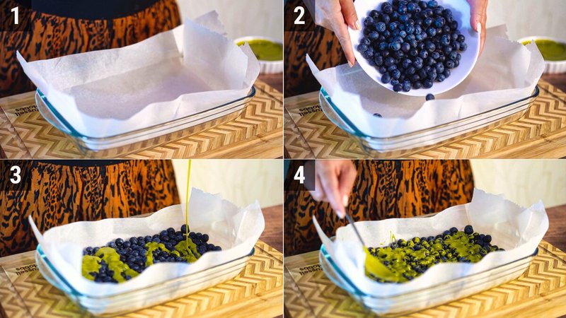Image of the recipe cooking step-1-4 for Blueberry Pistachio Chocolate Bark