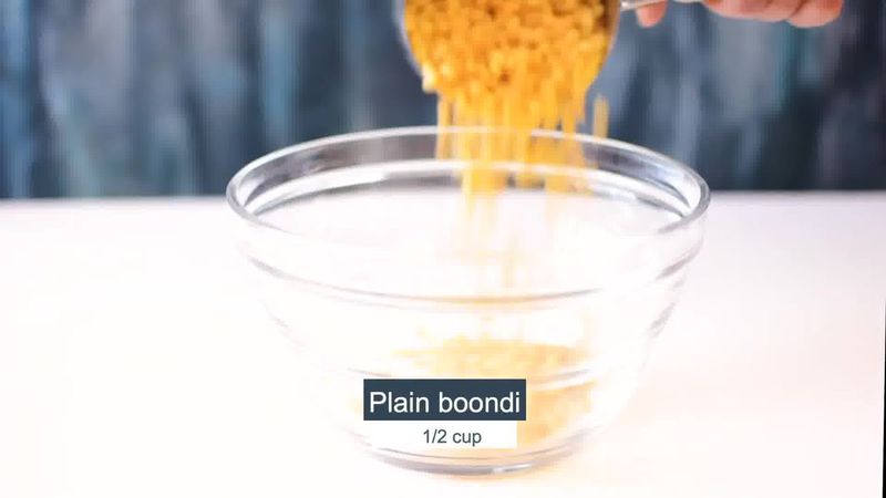 Image of the recipe cooking step-1-1 for Boondi Raita Recipe - How to make Boondi ka Raita