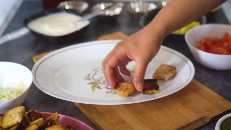 Image of the recipe cooking step-1-9 for Bread Chaat 2 Ways