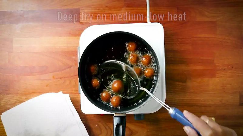 Image of the recipe cooking step-3-5 for Bread Gulab Jamun Recipe - Instant Bread Gulaab Jamun