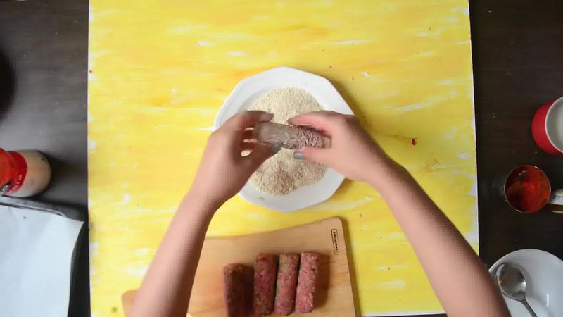 Image of the recipe cooking step-1-5 for Broccoli Beet Crispy Fingers (Croquettes) - Video Recipe