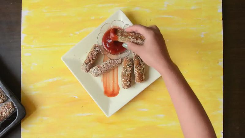 Image of the recipe cooking step-1-8 for Broccoli Beet Crispy Fingers (Croquettes) - Video Recipe