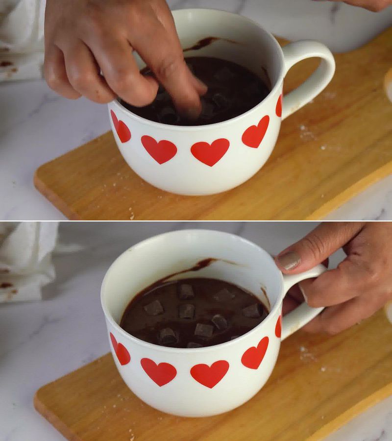 Image of the recipe cooking step-1-5 for Brownie in a Mug