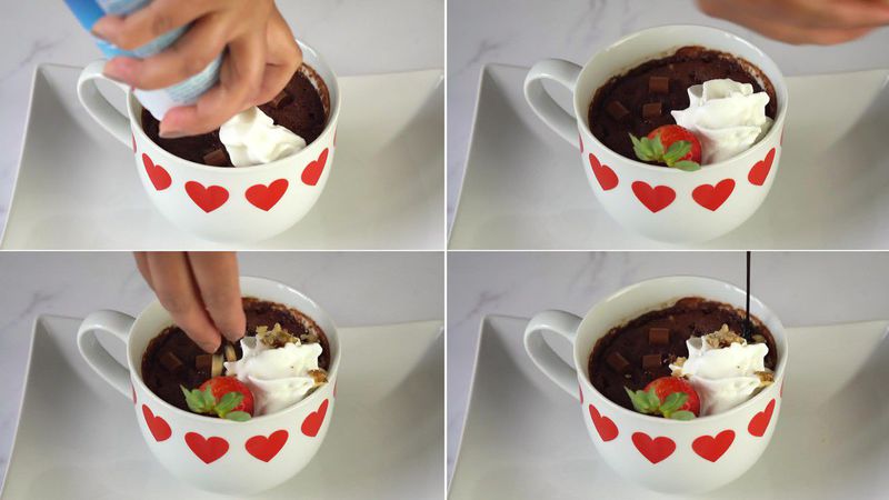 Image of the recipe cooking step-1-7 for Brownie in a Mug