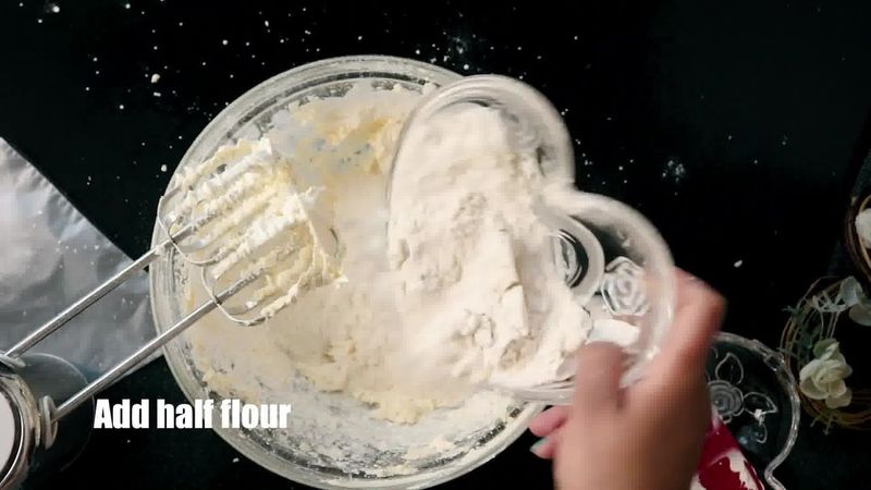 Image of the recipe cooking step-1-4 for Butter Cookies - Eggless Butter Biscuit - Piped Cookies